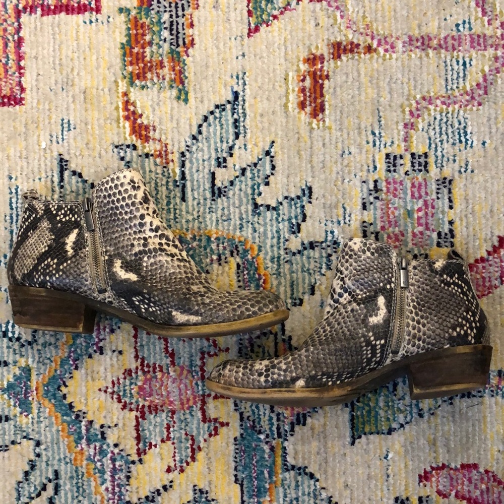 Lucky Brand Snake Python Print Booties - image 2